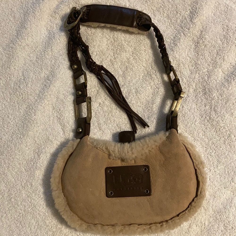 UGG Australia Suede Shearling Small Purse